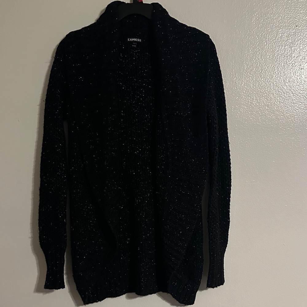 Express Women's Black Cardigan Sweater